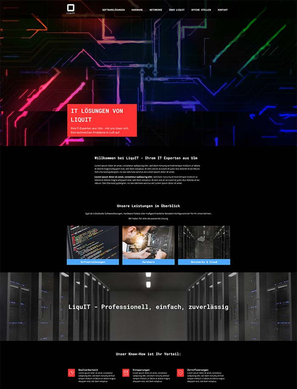 Website Template für IT Unternehmen "Canopus"