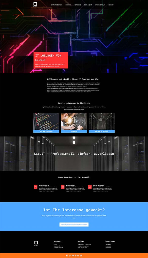 Website Template für IT Unternehmen "Canopus"