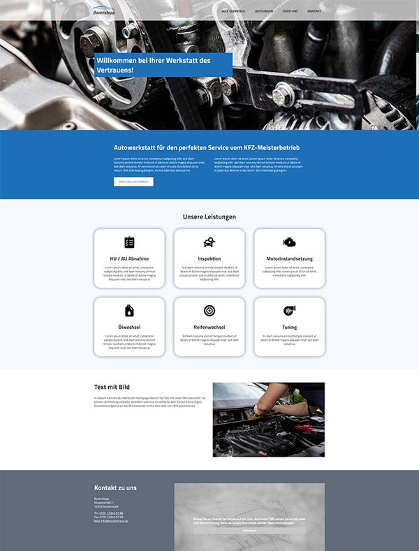 Werkstatt Template für TYPO3 "Naos"