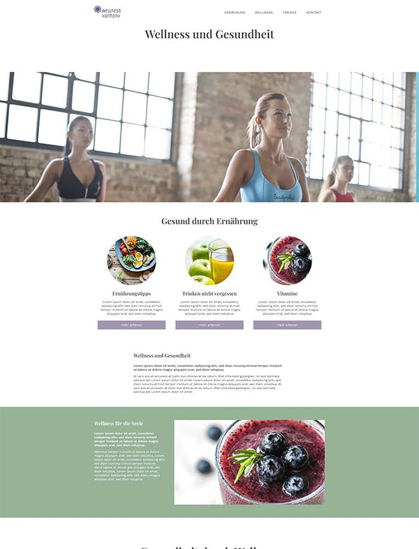 Wellness Website Template "Rana"